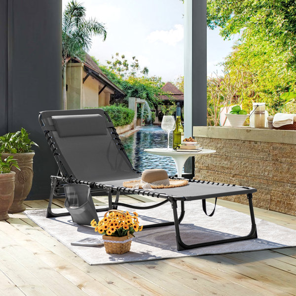 Folding Sun Lounger Wayfair